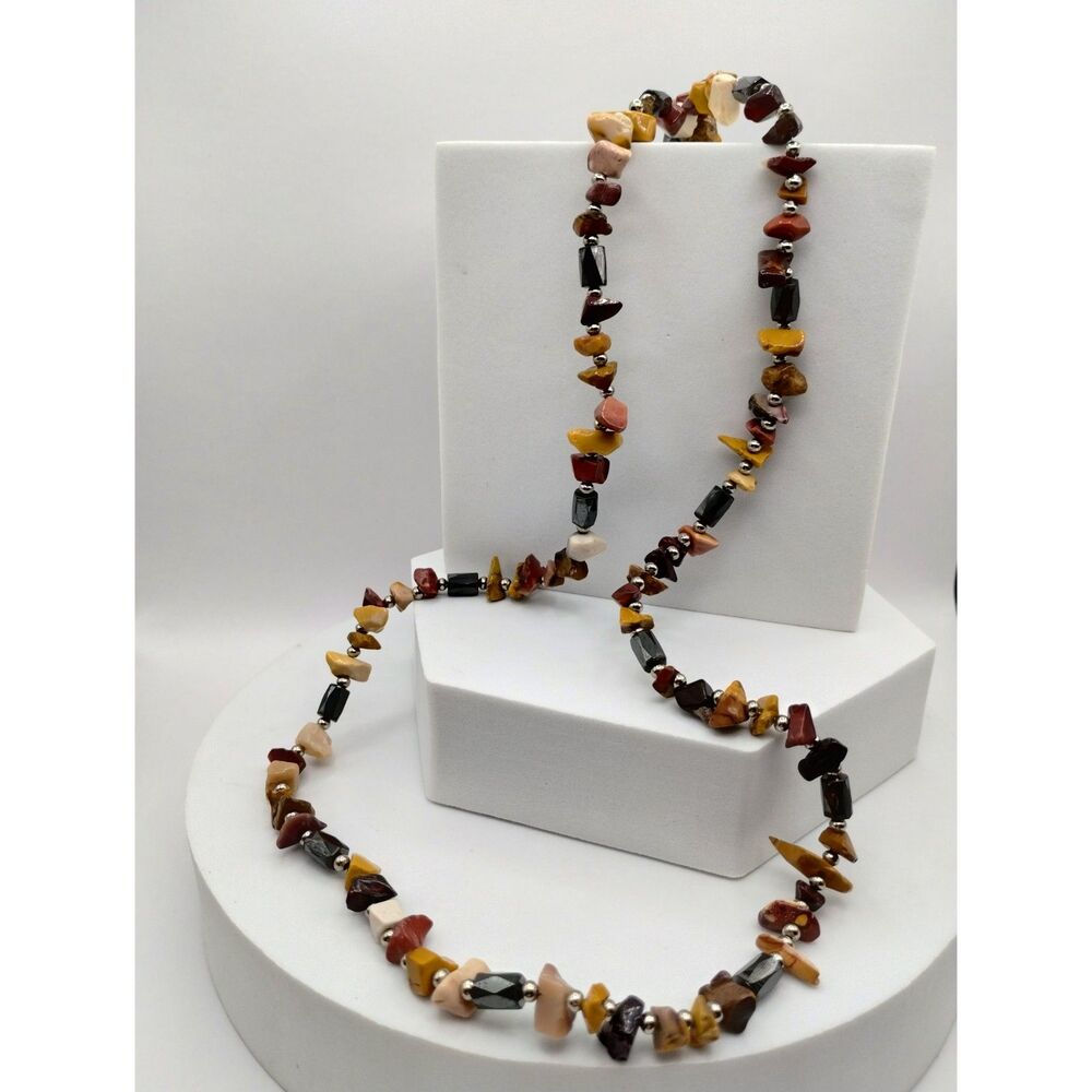 Vintage Natural Stone magnetic necklace